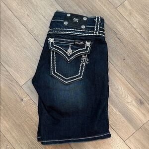 Miss Me Women's Mid-Shorts with Embellished Pockets